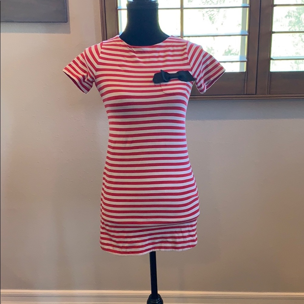 Girl’s sz 10 red/white striped Kate Spade dress